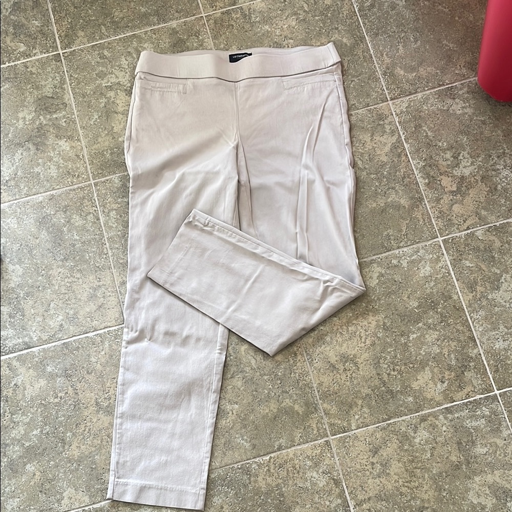 Liz Claiborne Women's Beige / tan dress Pants / trousers